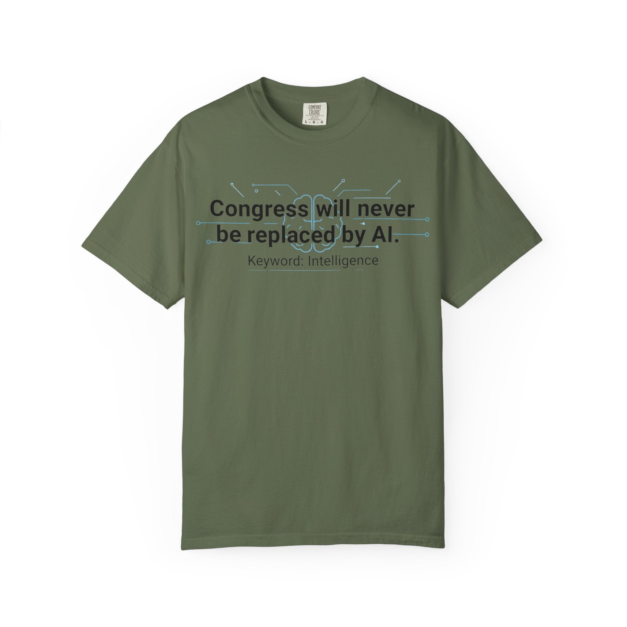 "Congress vs. AI T-Shirt" Unisex Garment-Dyed T-shirt