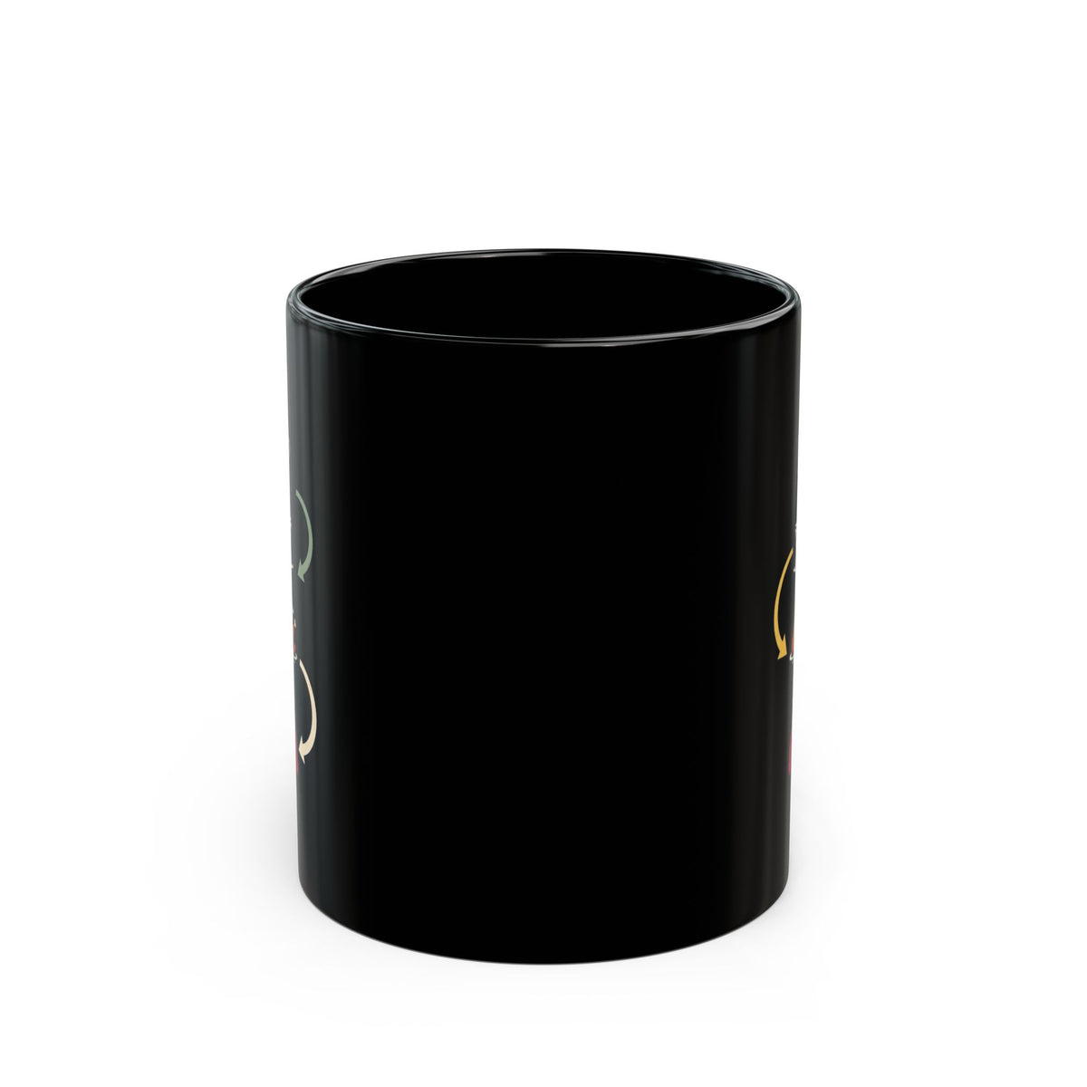 "Thanksgiving Regrets" Black Ceramic Mug