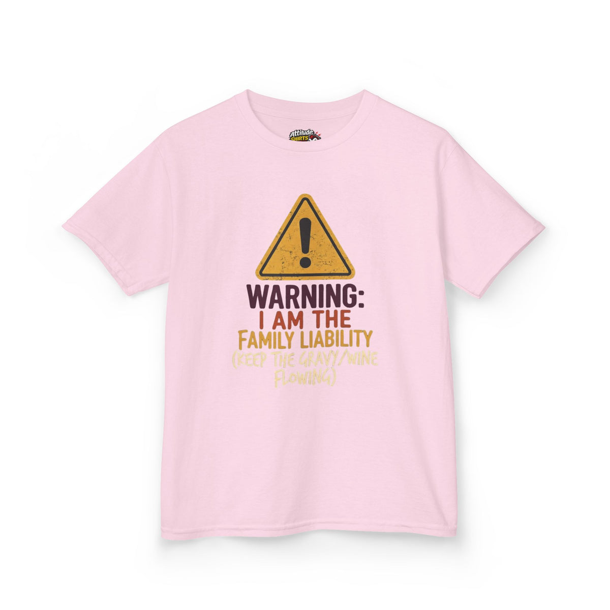 "Warning I am The Family Liability" Kids Tee
