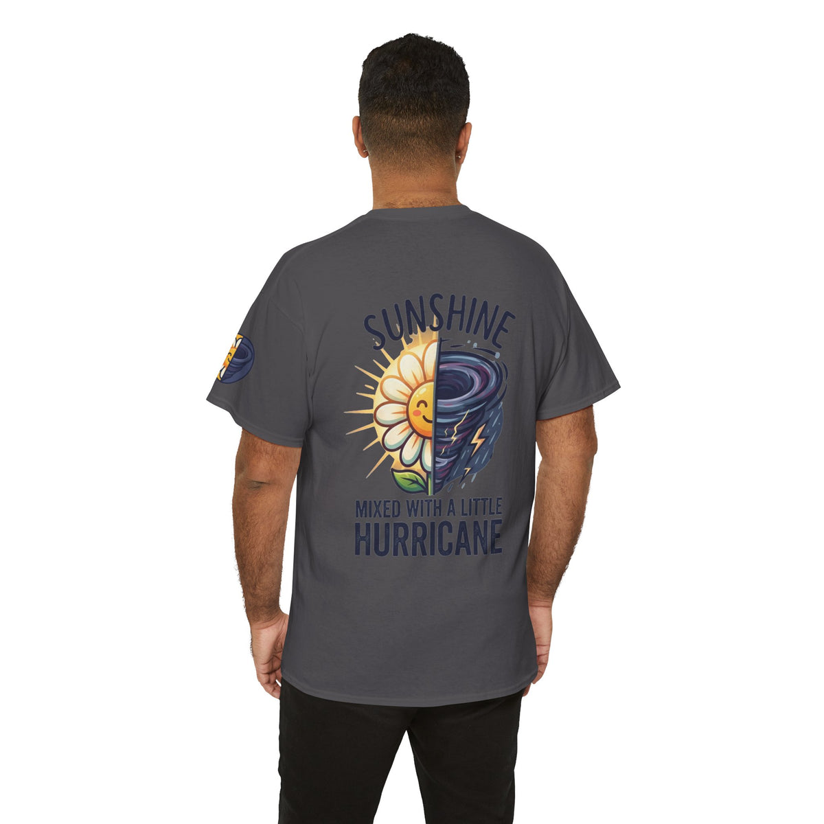 Color: Charcoal | Sunshine Mixed With A Little Hurricane Premium Graphic Tee