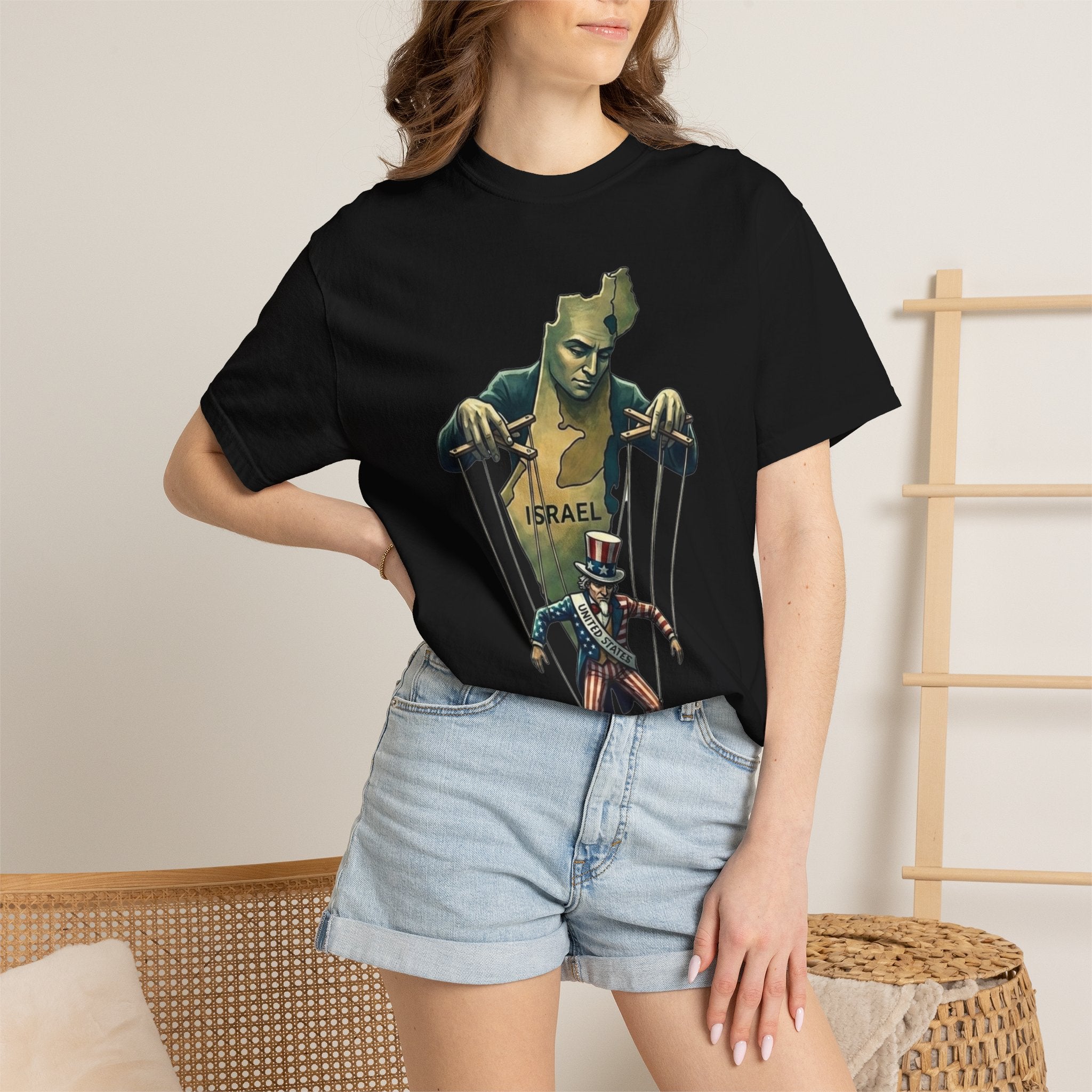 "The Global Puppet Master" Unisex Garment-Dyed T-shirt