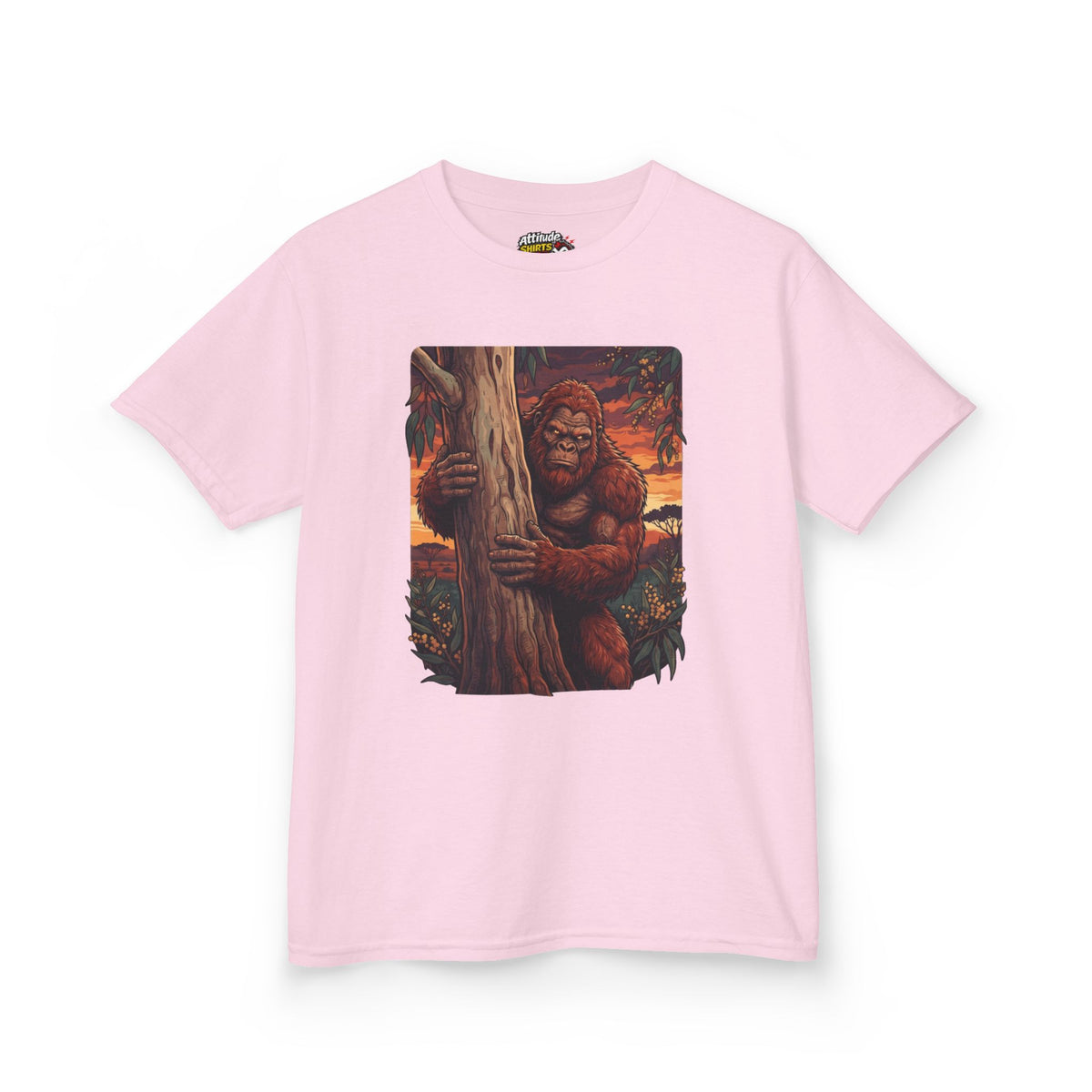 Color: Light Pink | Yowie (Australian Folklore) Kids Tee