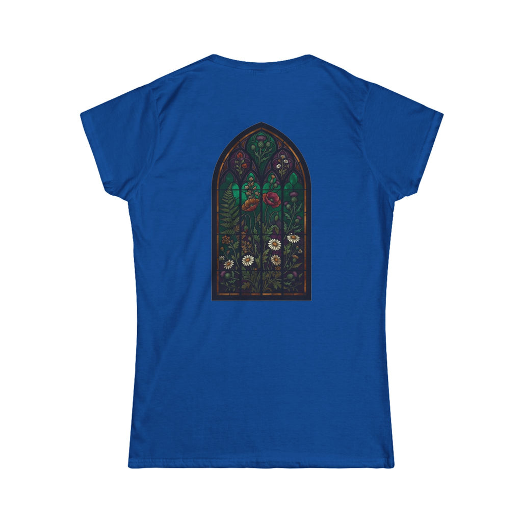 "Stained Glass Floral" Women's Tee