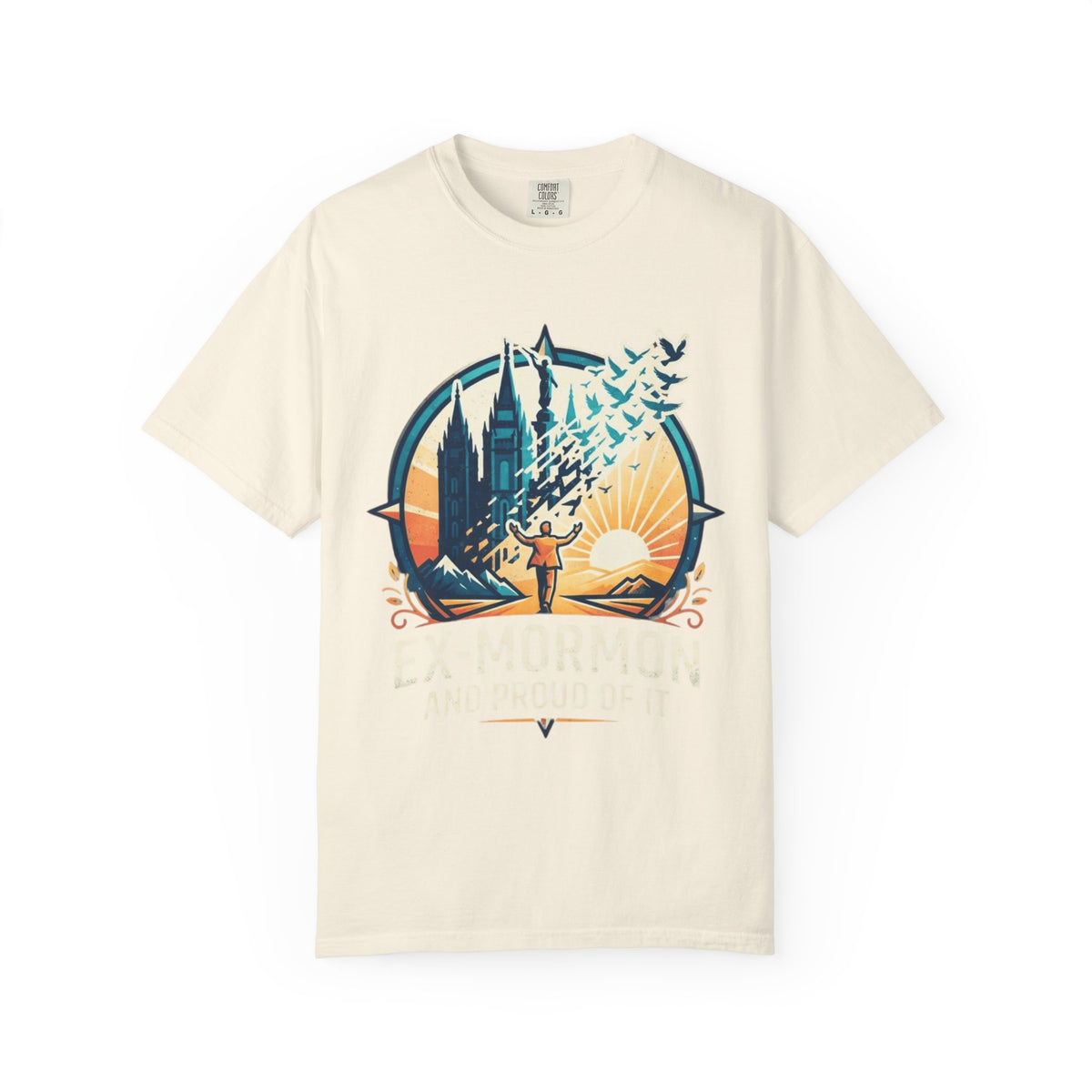 Color: Ivory | Ex Mormon Unisex Garment-Dyed Tee