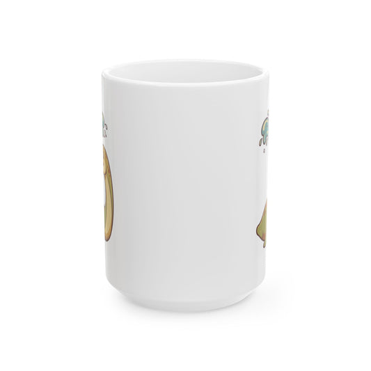 "Champ (Lake Champlain)" White Ceramic Mug — Graphic