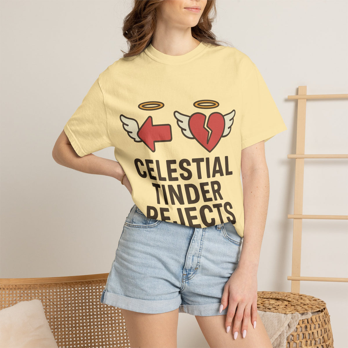 Color: Banana | Celestial Tinder Rejects Unisex Garment-Dyed T-shirt