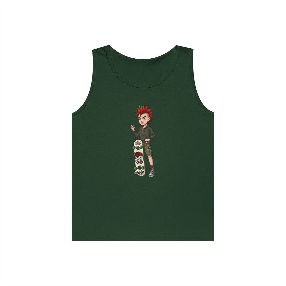 Color: Forest Green | Skater Tank Top