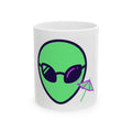 "Drunk Alien" White Ceramic Mug — Graphic