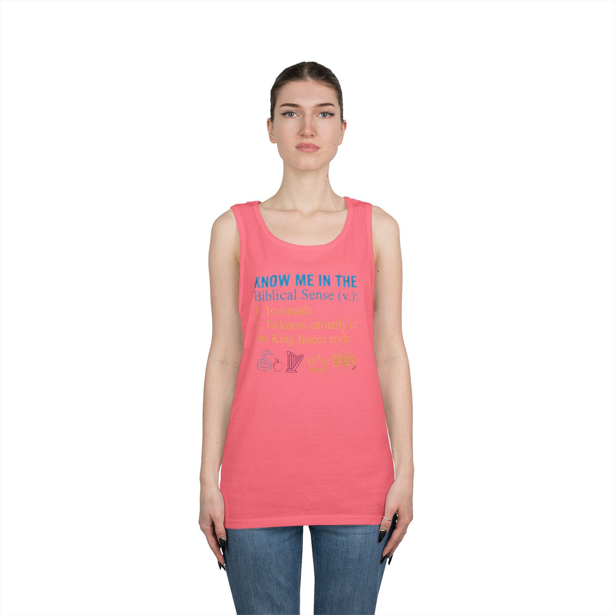 "Good Book Series Know Me In The Biblical Sense" Tank Top