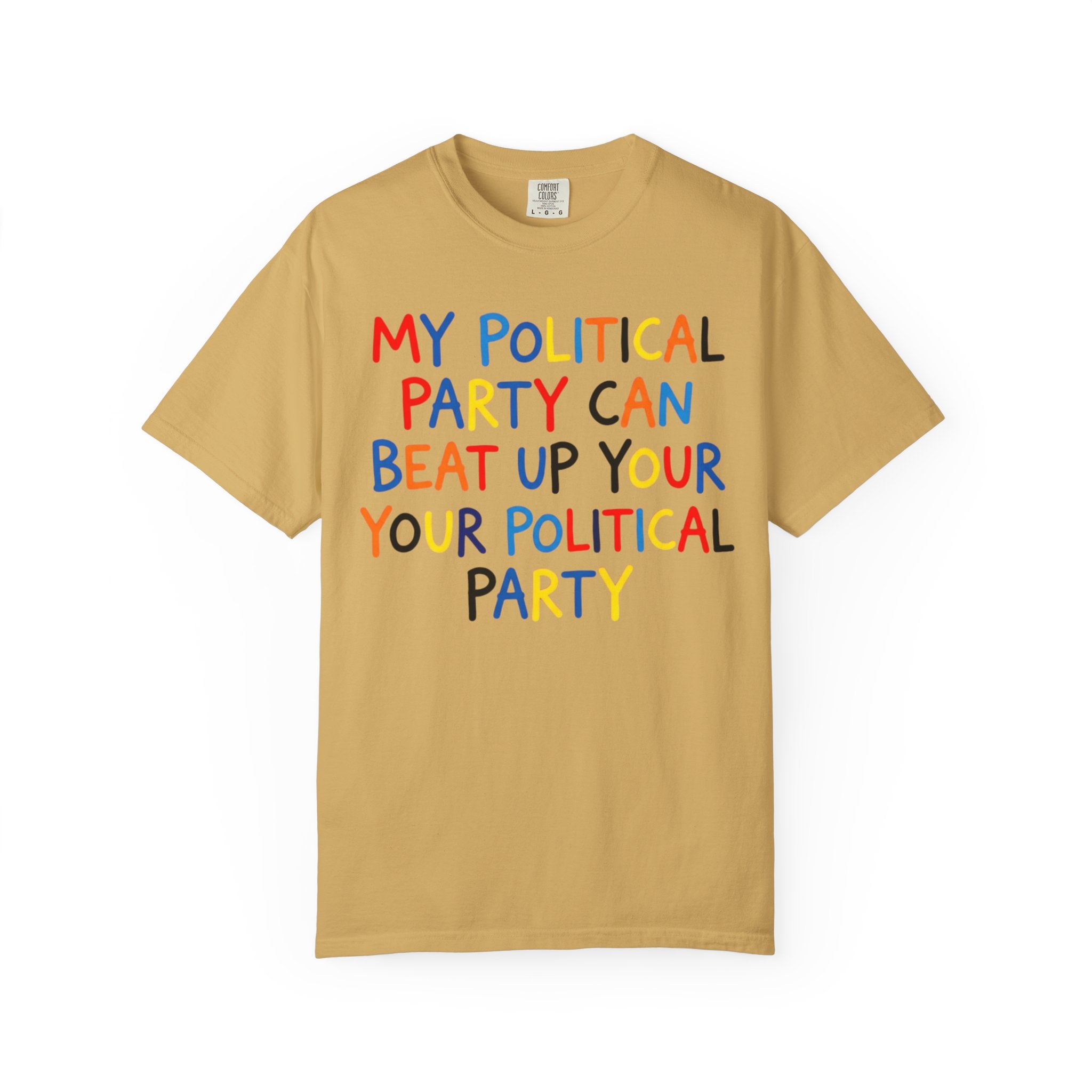 "Political Parties" Unisex Garment-Dyed Tee