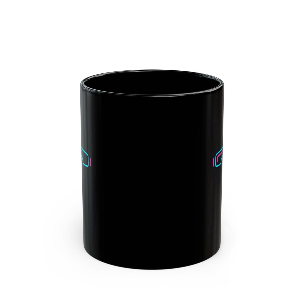 "Cool Pup" Black Ceramic Mug — Graphic