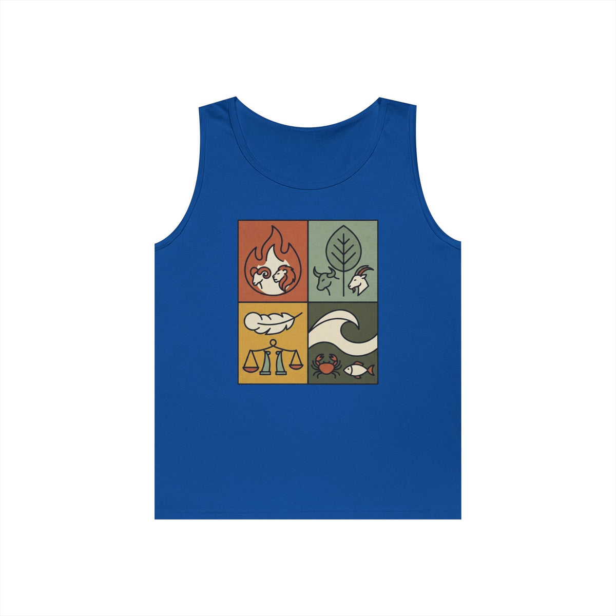 "Four Elements- Fire, Earth, Air, Water" Tank Top