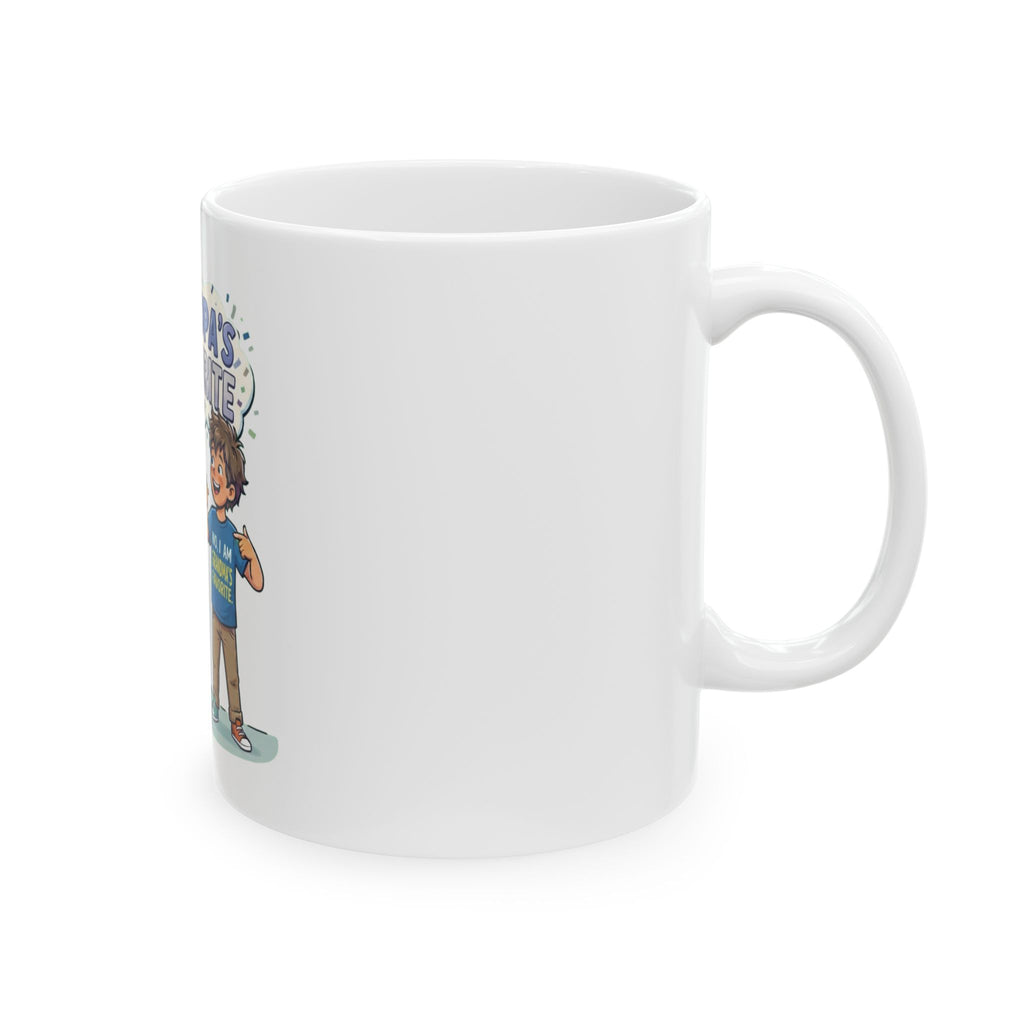 "Grandpa's Favorite" White Ceramic Mug