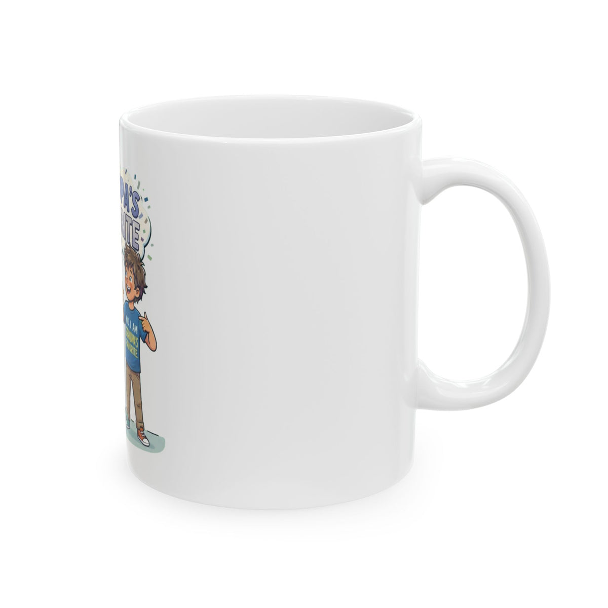 "Grandpa's Favorite" White Ceramic Mug