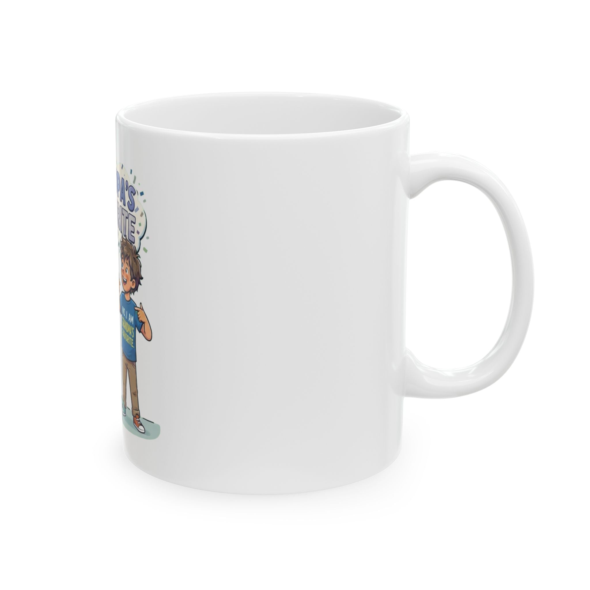 "Grandpa's Favorite" White Ceramic Mug