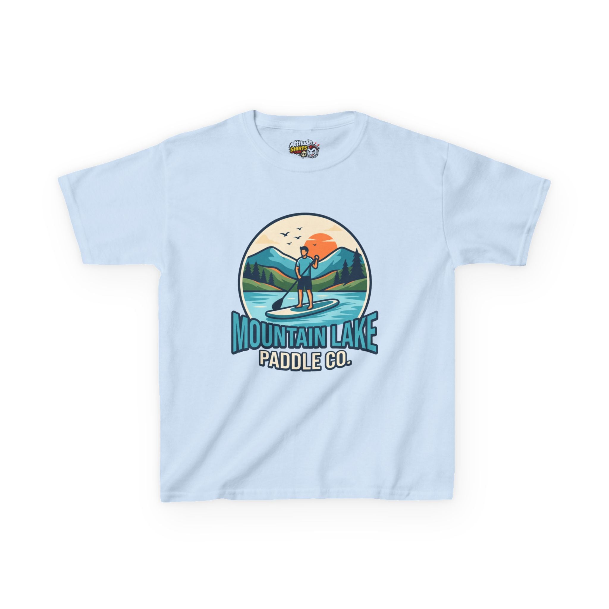 "Mountain Lake Paddle Board" Kids Tee