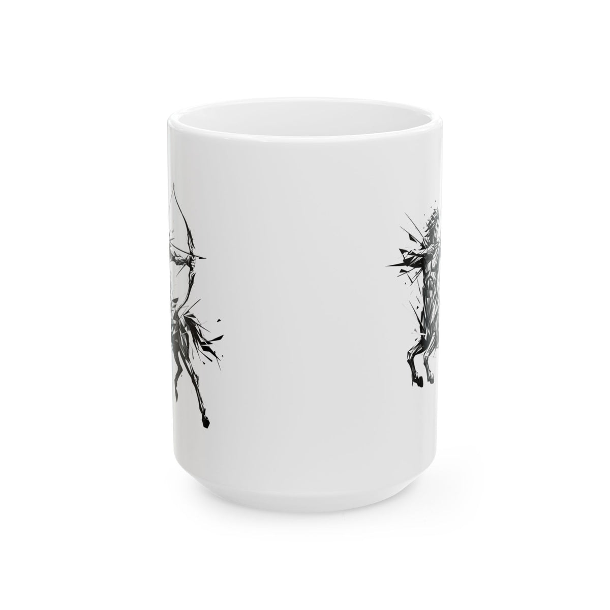 "Sagittarius The Archer Centaur" White Ceramic Mug