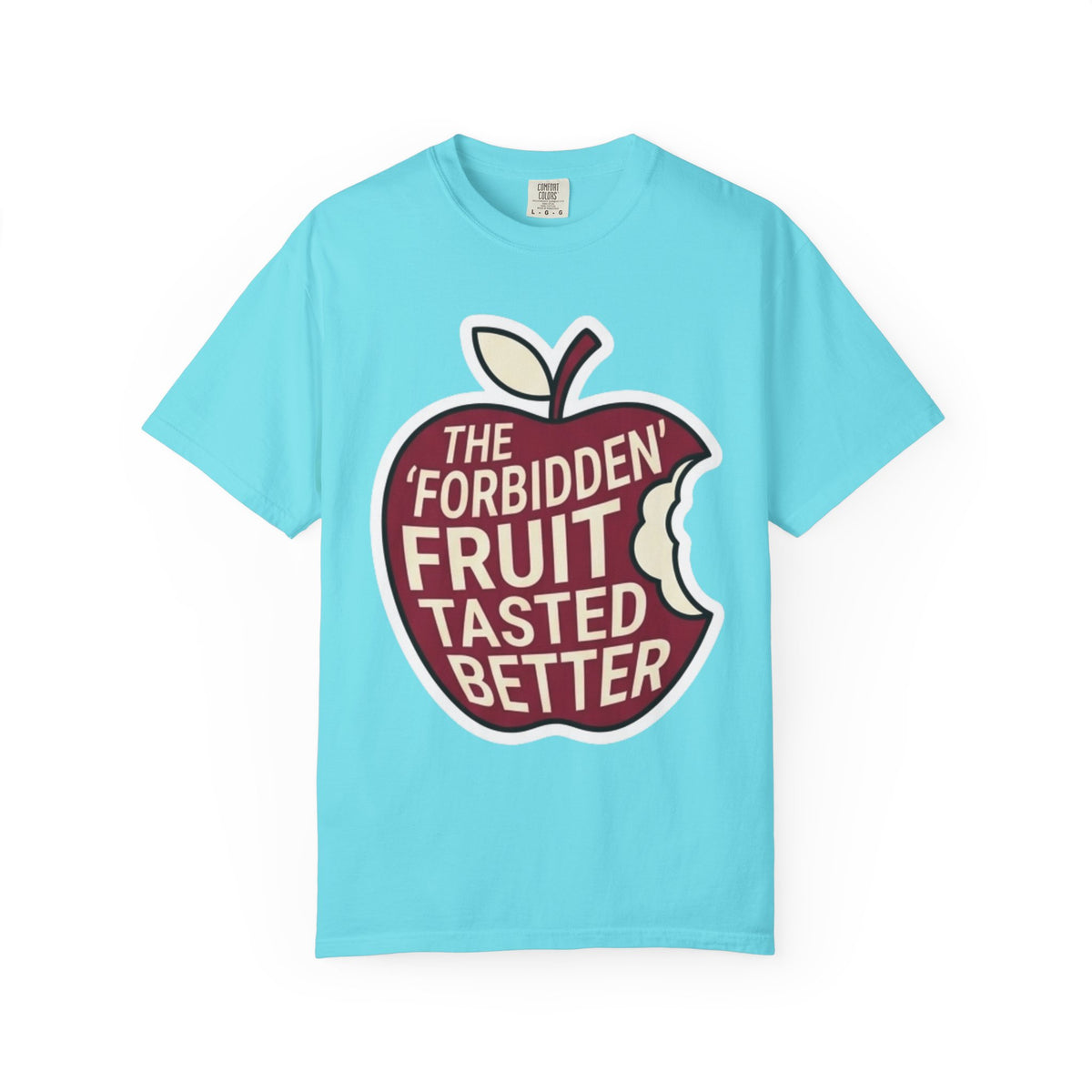 "Good Book Series Forbidden Fruit Tasted Better" Unisex Garment-Dyed Tee