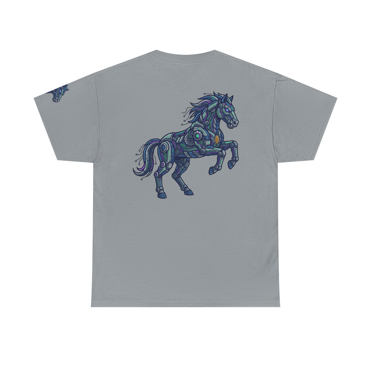 Color: Gravel | Cyber Mustang Premium Graphic Tee