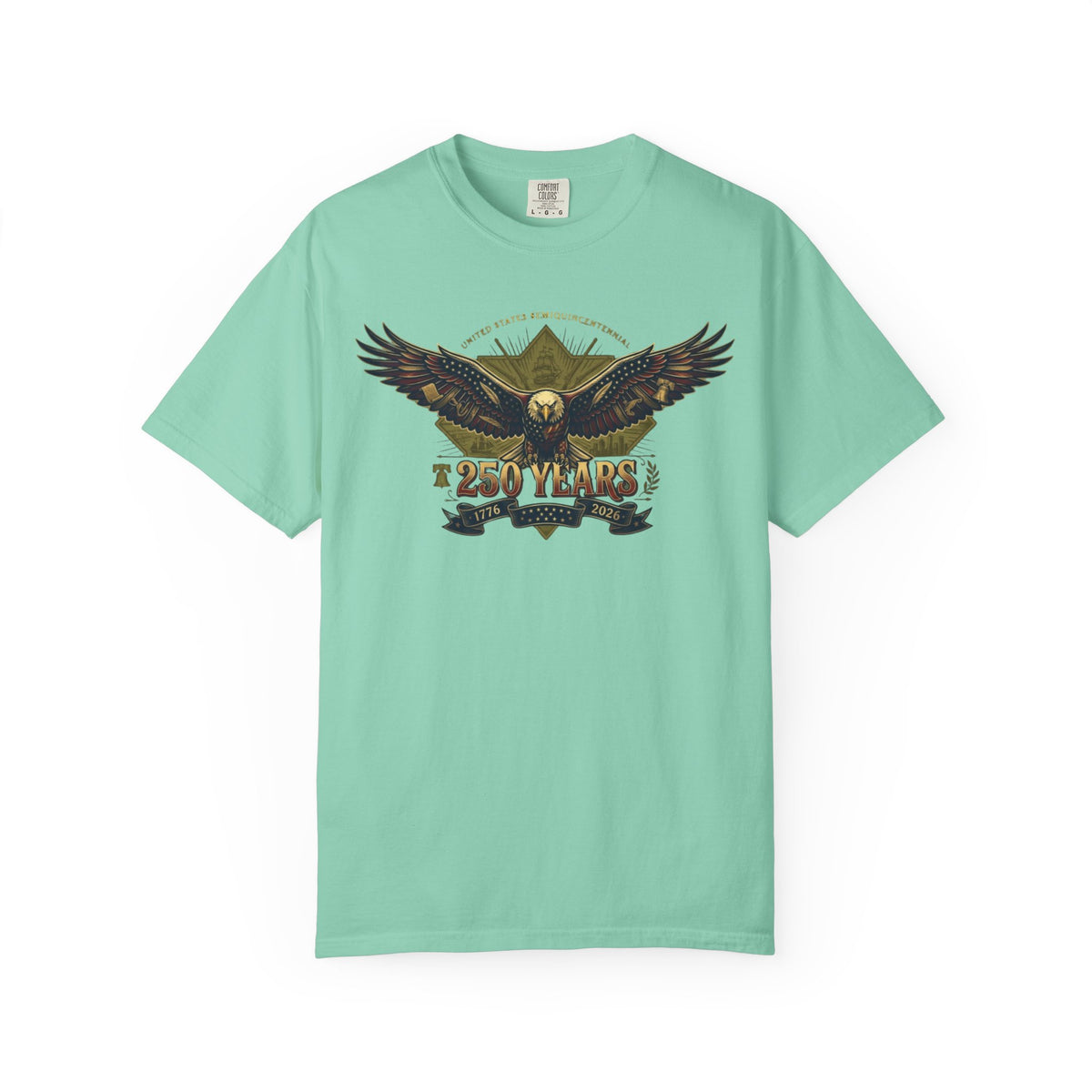 Color: Island Reef | USA 250 Years Unisex Garment-Dyed Tee