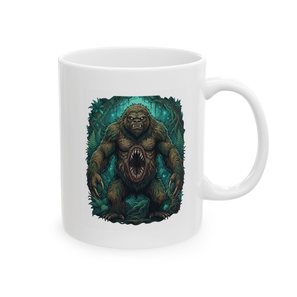 "Mapinguari (Amazon Rainforest)" White Ceramic Mug