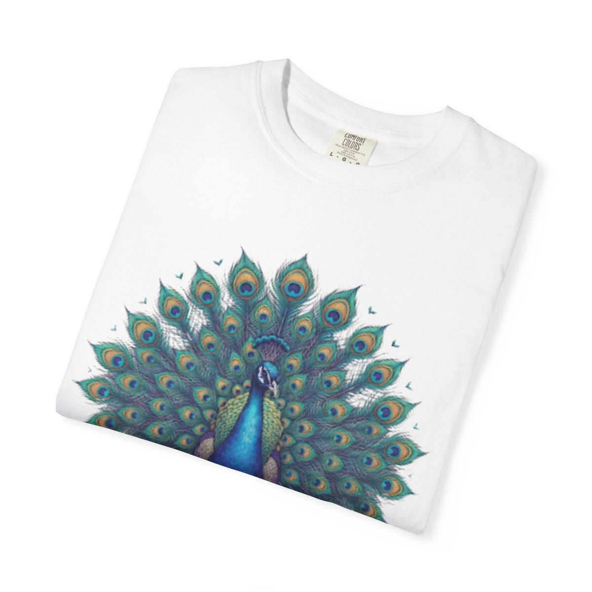 "Hippy Peacock" Unisex Garment-Dyed Tee