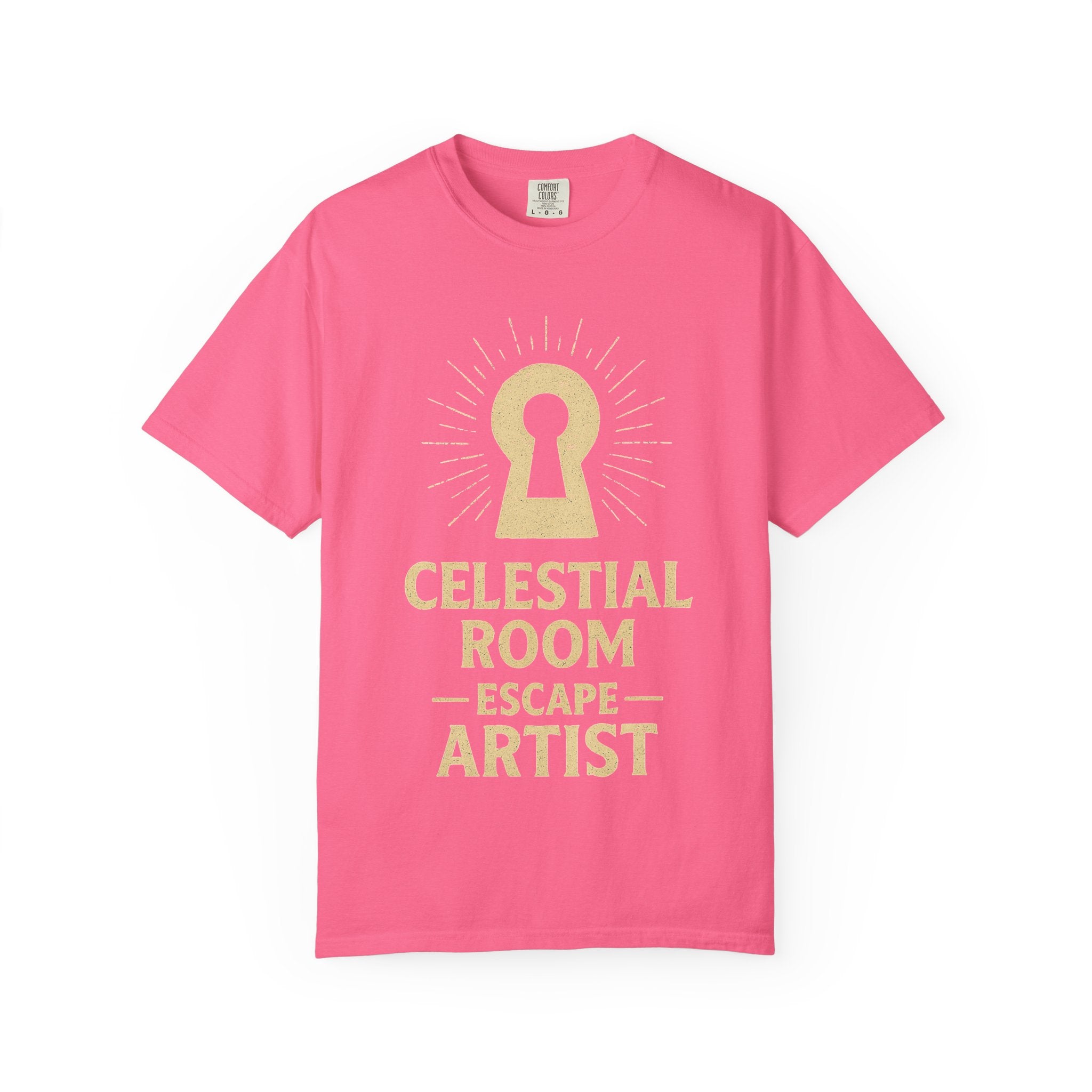 "Celestial Room Escape Artist" Unisex Garment-Dyed T-shirt