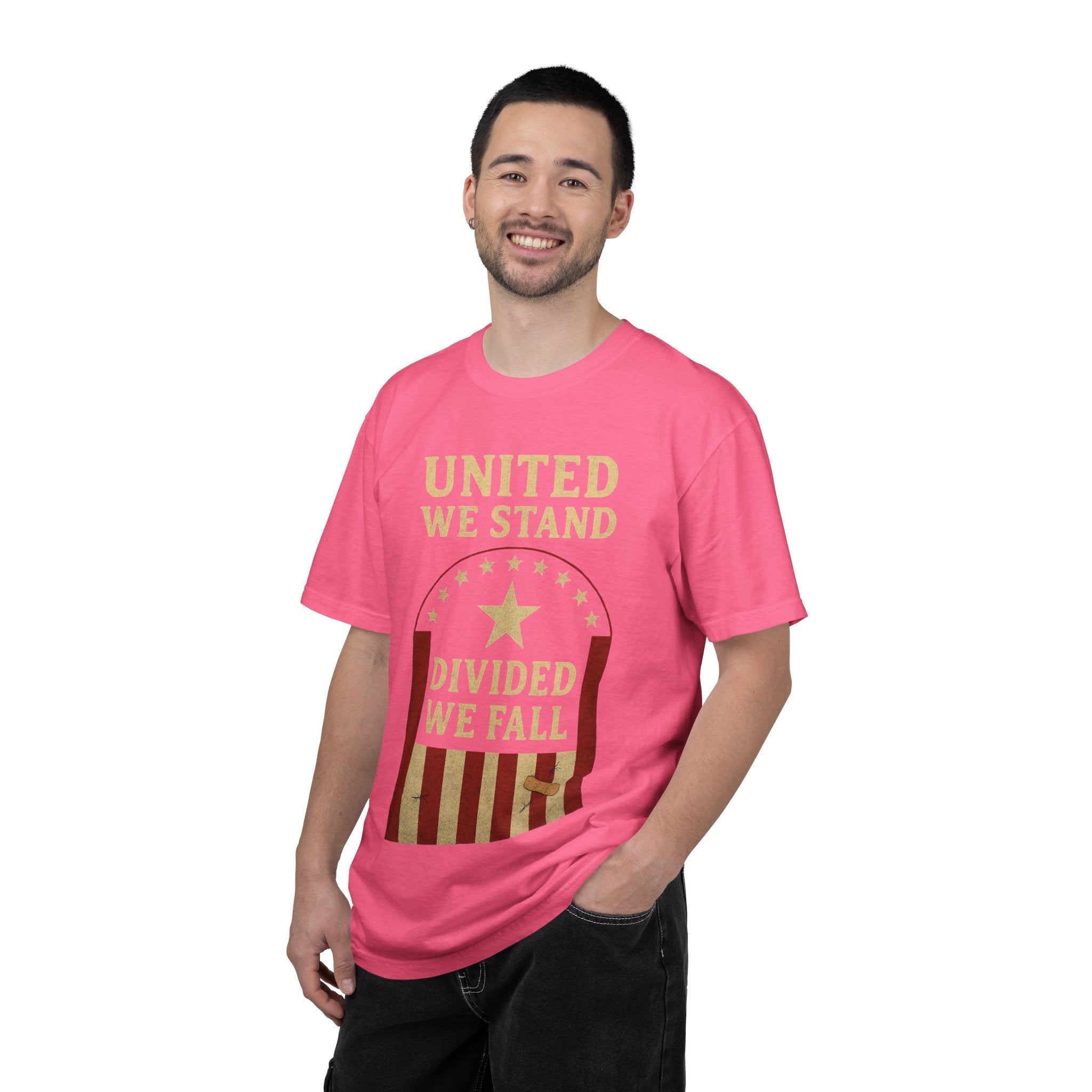 "Divided We Fall" Unisex Garment-Dyed T-shirt