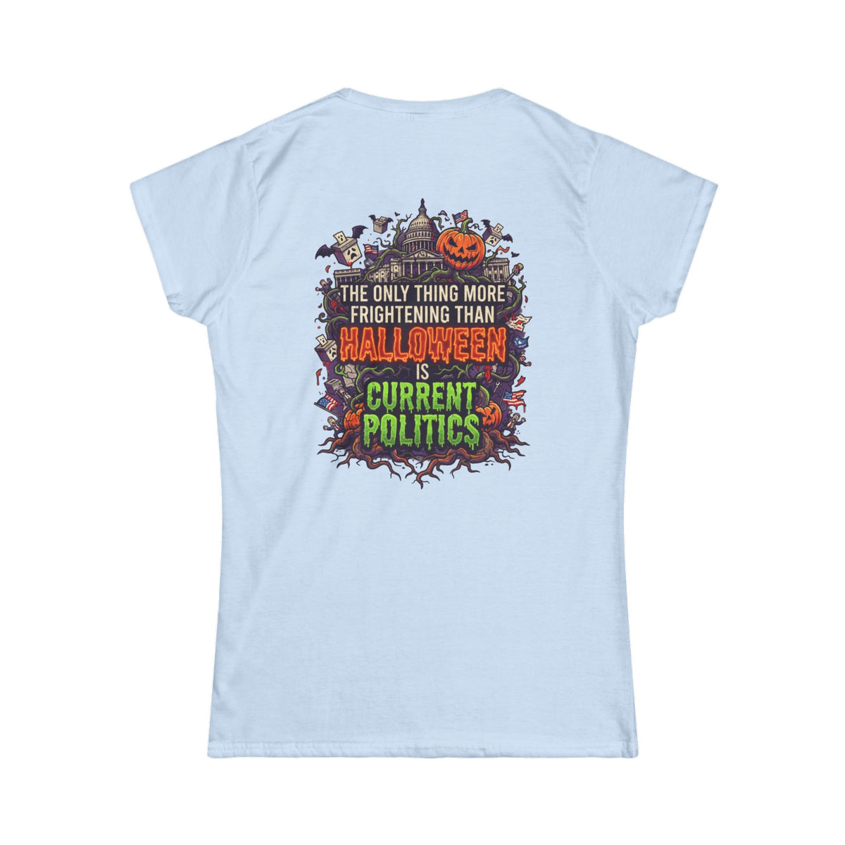 Color: Light Blue | Current Politics Women's Tee