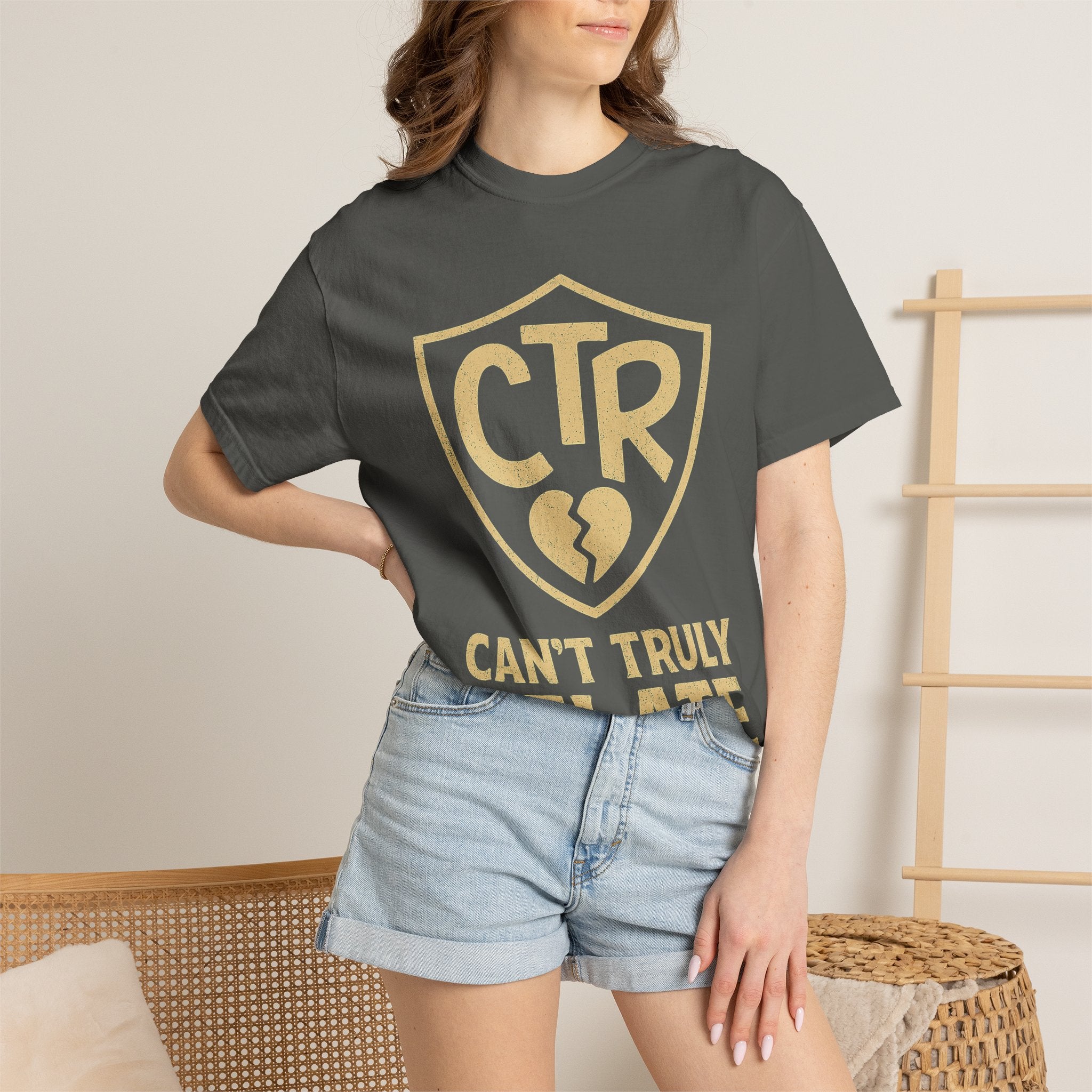 "CTR: Can't Truly Relate" Unisex Garment-Dyed T-shirt