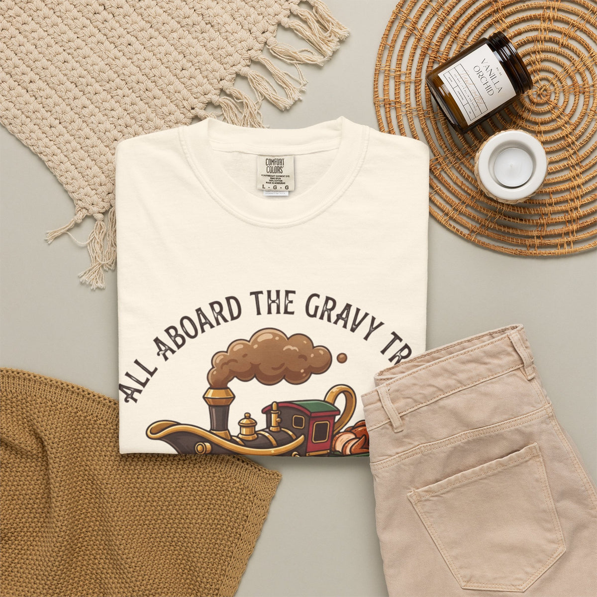 "Next Stop Food Coma" Unisex Garment-Dyed Tee