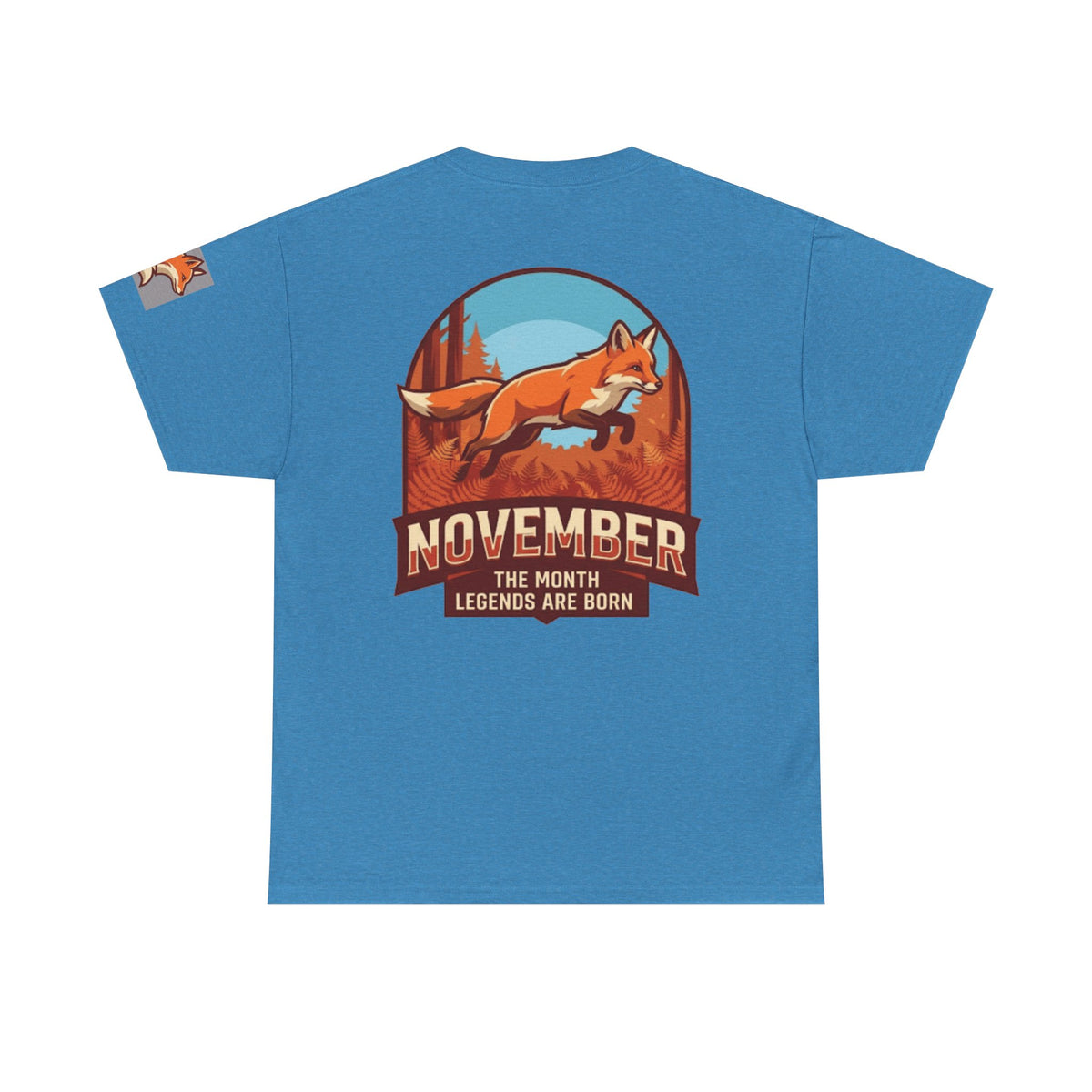 Color: Heather Sapphire | November Legend Premium Graphic Tee