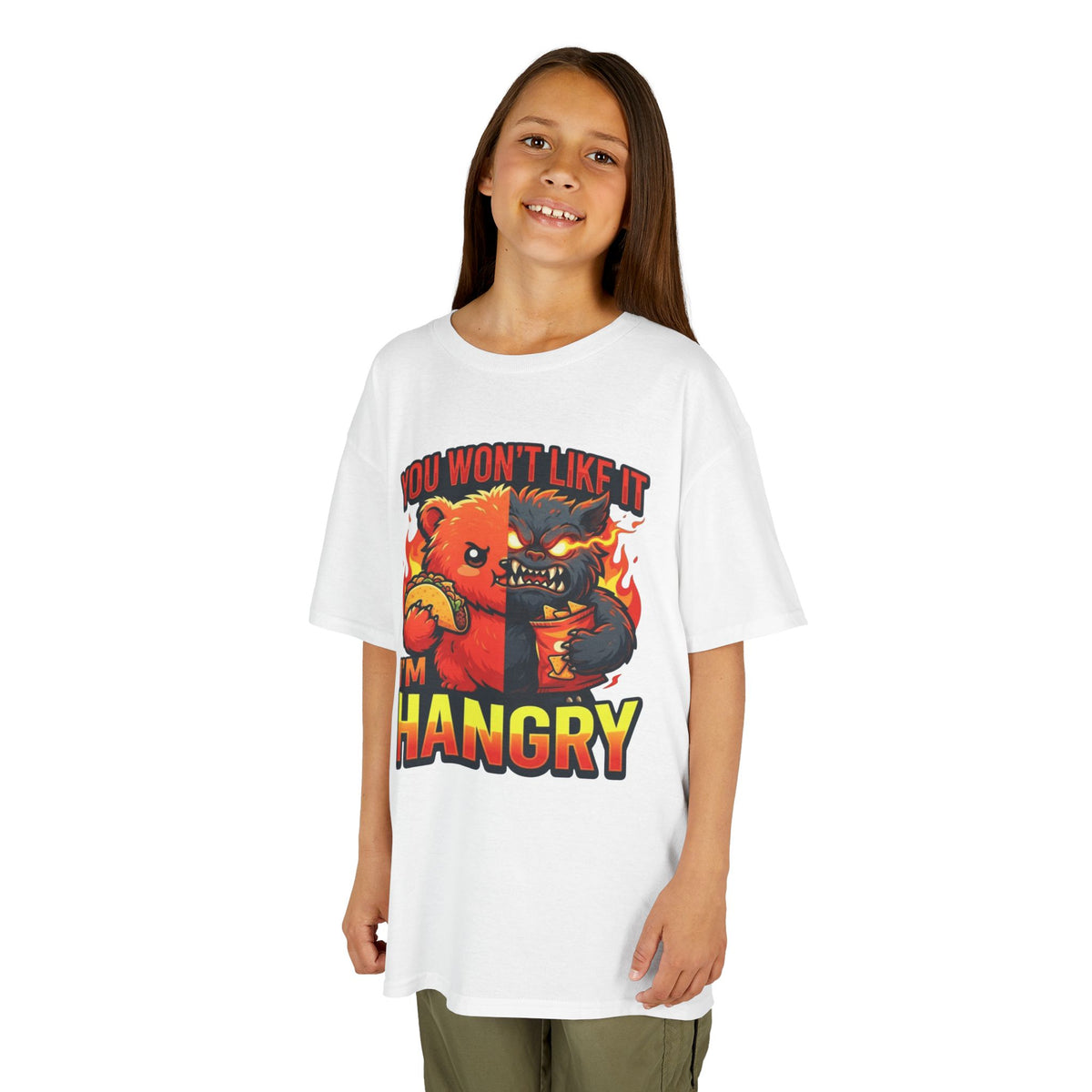 Color: White | You Won't Like It I'm Hangry Kids Tee