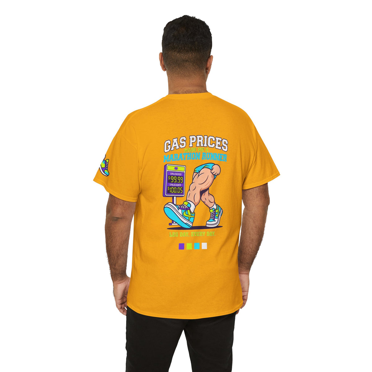Color: Gold | Gas Prices Made Me a Marathon Runner Premium Graphic Tee