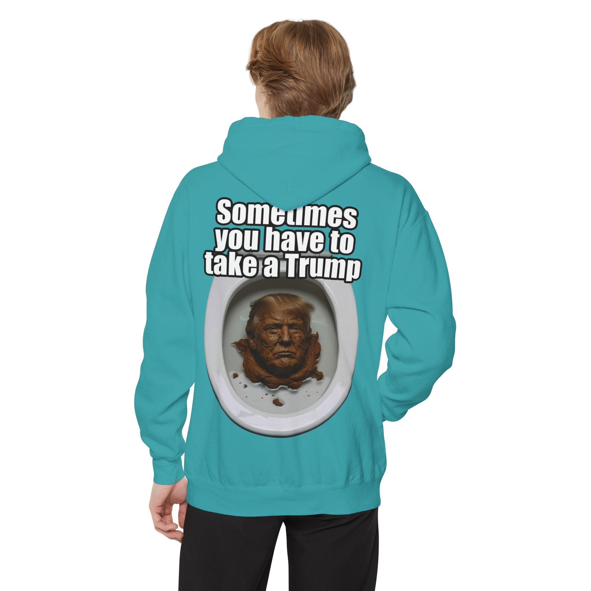 "Sometimes You Have to Take A Trump" Garment-Dyed Hoodie