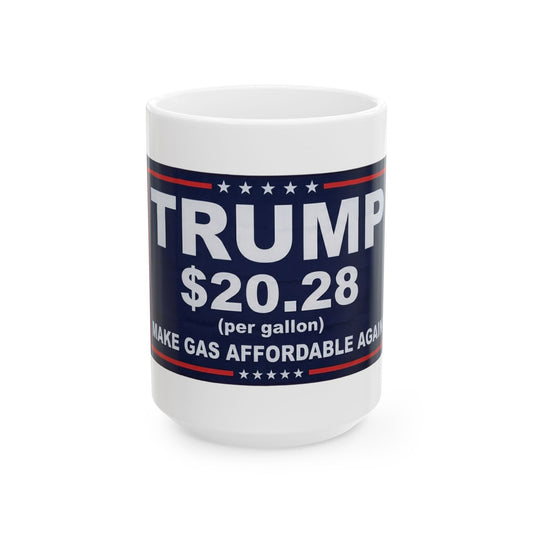 "Trump $20.28" White Ceramic Mug