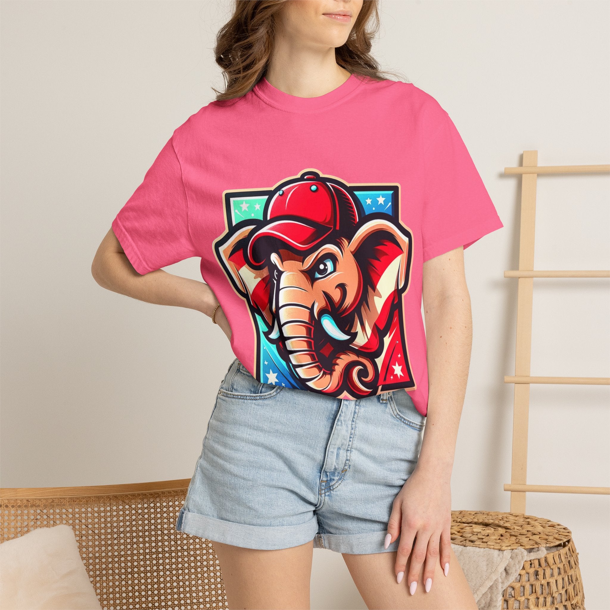 "The Patriot Elephant" Unisex Garment-Dyed T-shirt