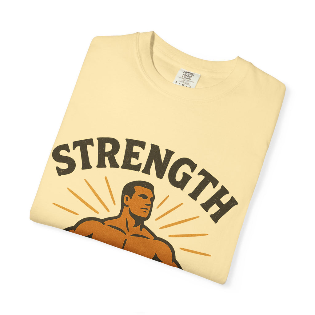"Strength is in the Lord" Unisex Garment-Dyed T-shirt
