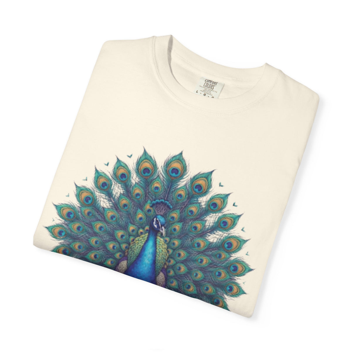 "Hippy Peacock" Unisex Garment-Dyed Tee