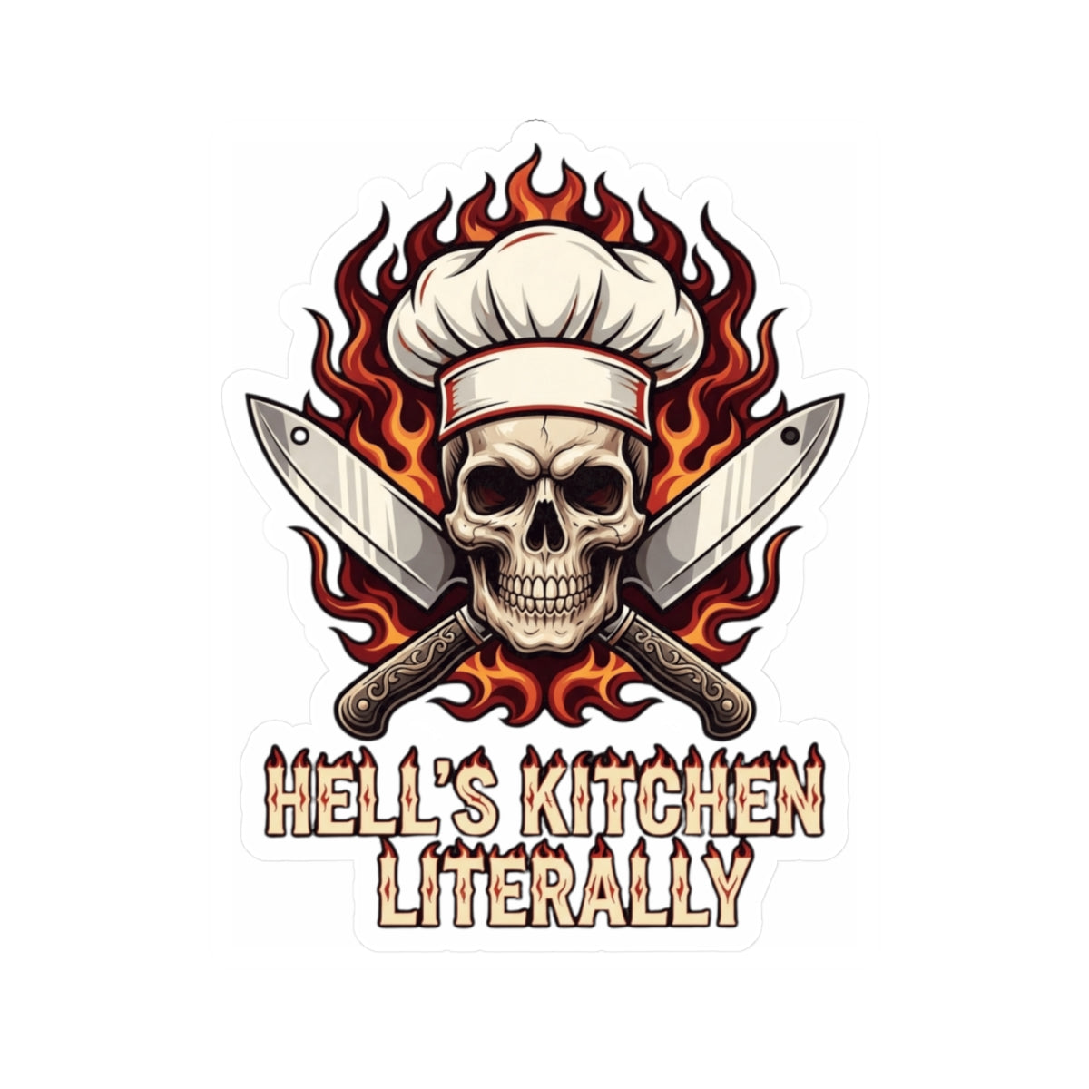 "Hell's Kitchen Literally" Sticker — Main