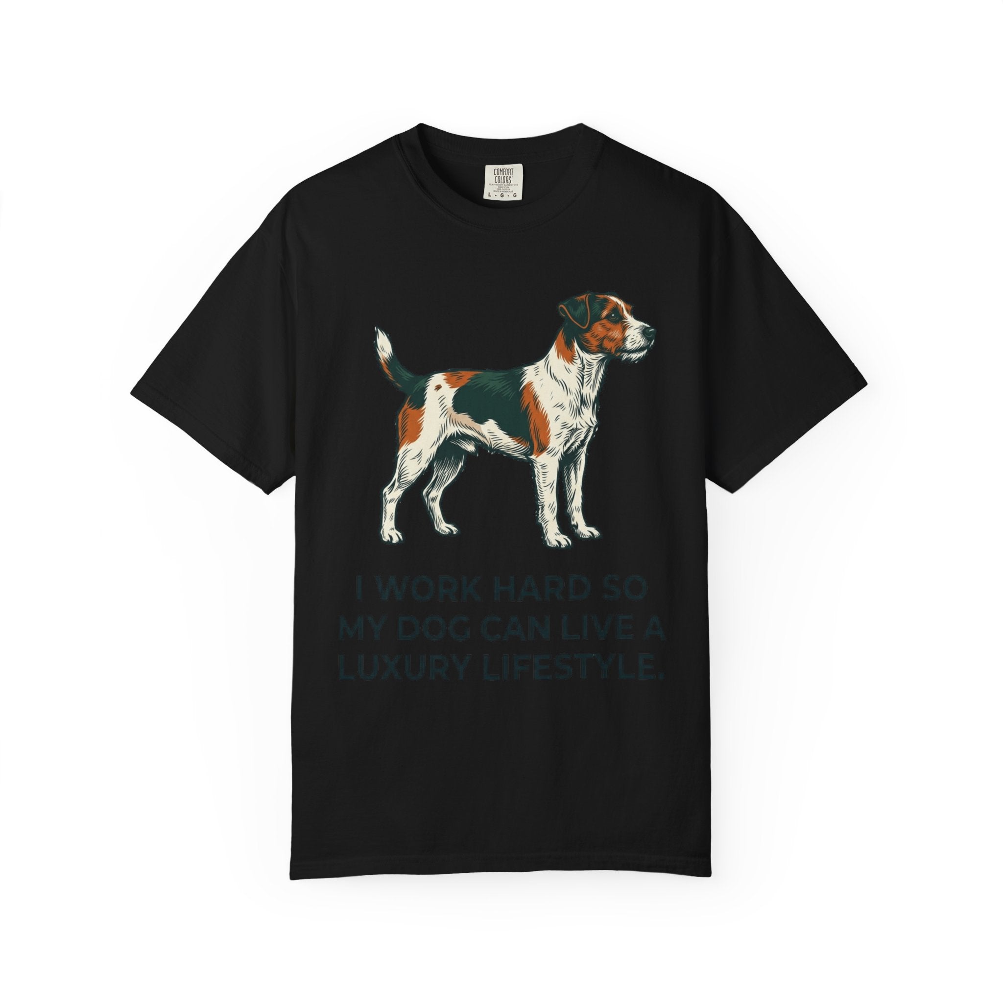 "I Work Hard -1" Unisex Garment-Dyed T-shirt