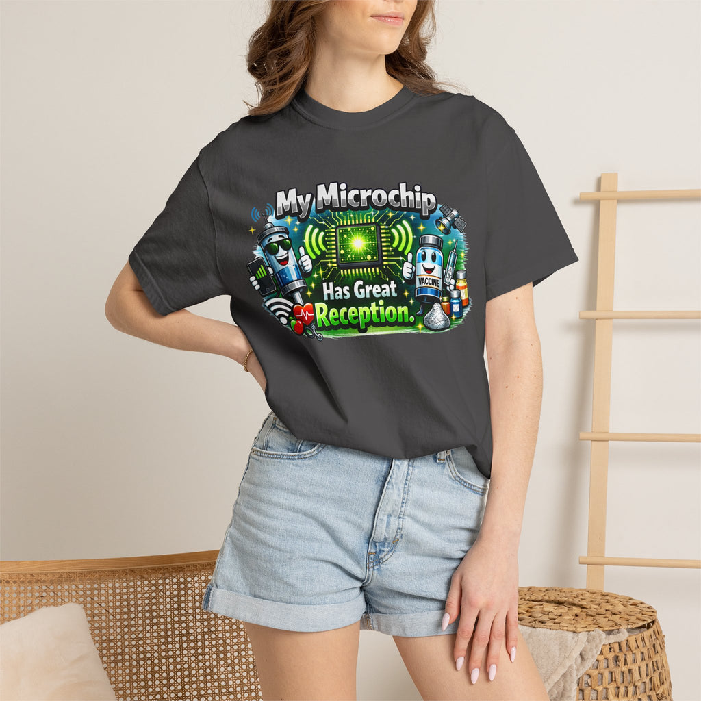 Great Reception Microchip | Garment-Dyed Tee — AttitudeShirts