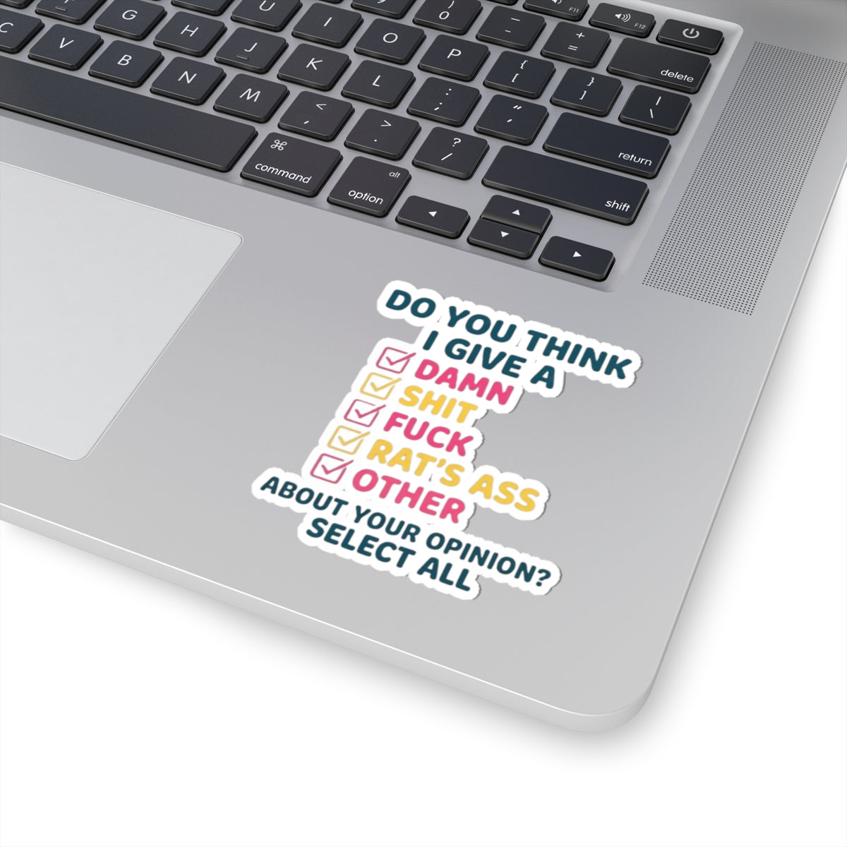 "Do You Think I Give A" Sticker — Main