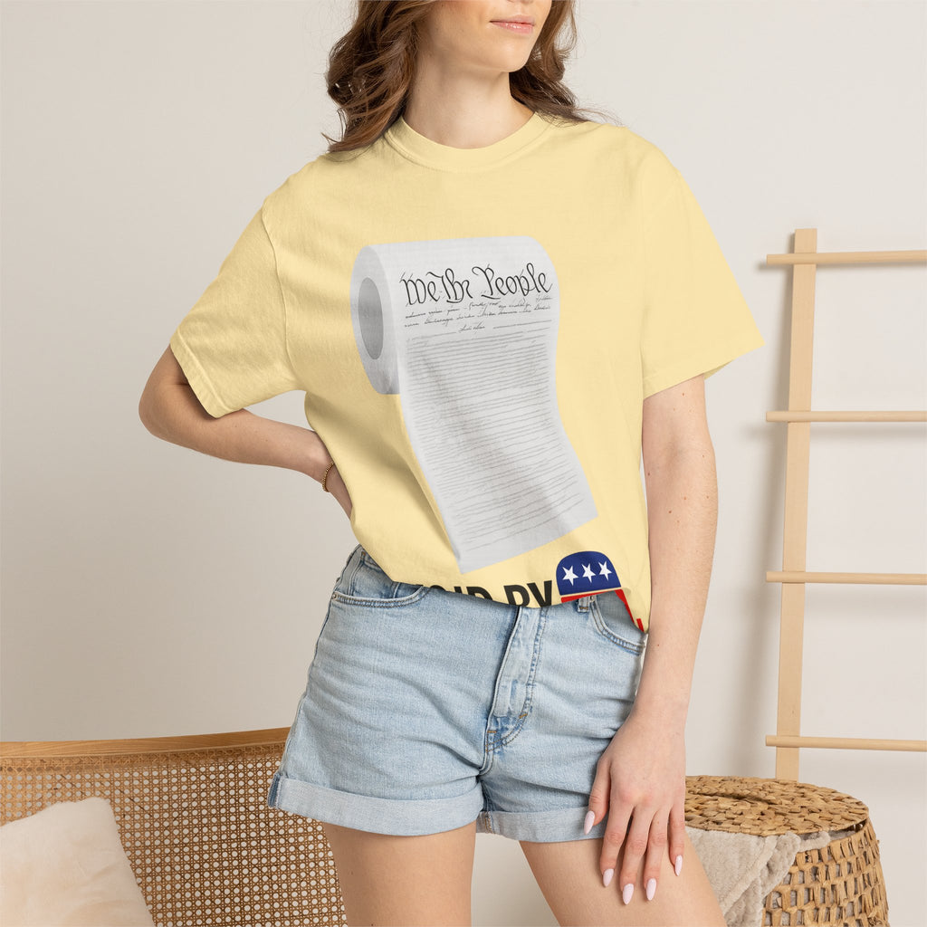 "Constitution Toilet Paper" Unisex Garment-Dyed T-shirt