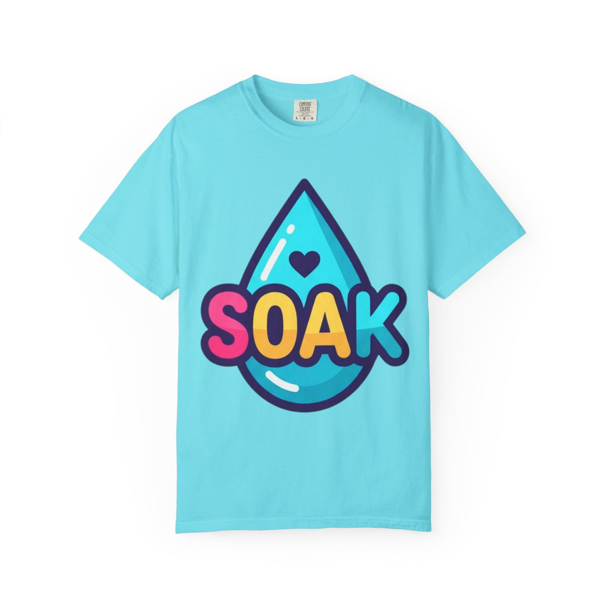 Color: Lagoon Blue | Soak Unisex Garment-Dyed Tee