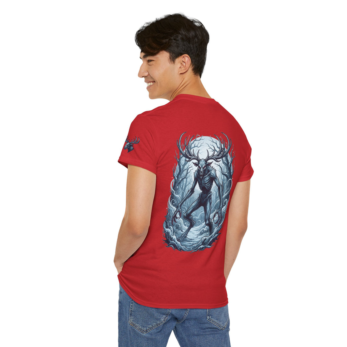 Color: Red | Wendigo (Algonquian Folklore) Premium Graphic Tee