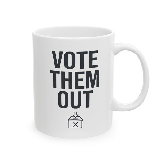 "Protest Series - Follow The Money" White Ceramic Mug — Graphic