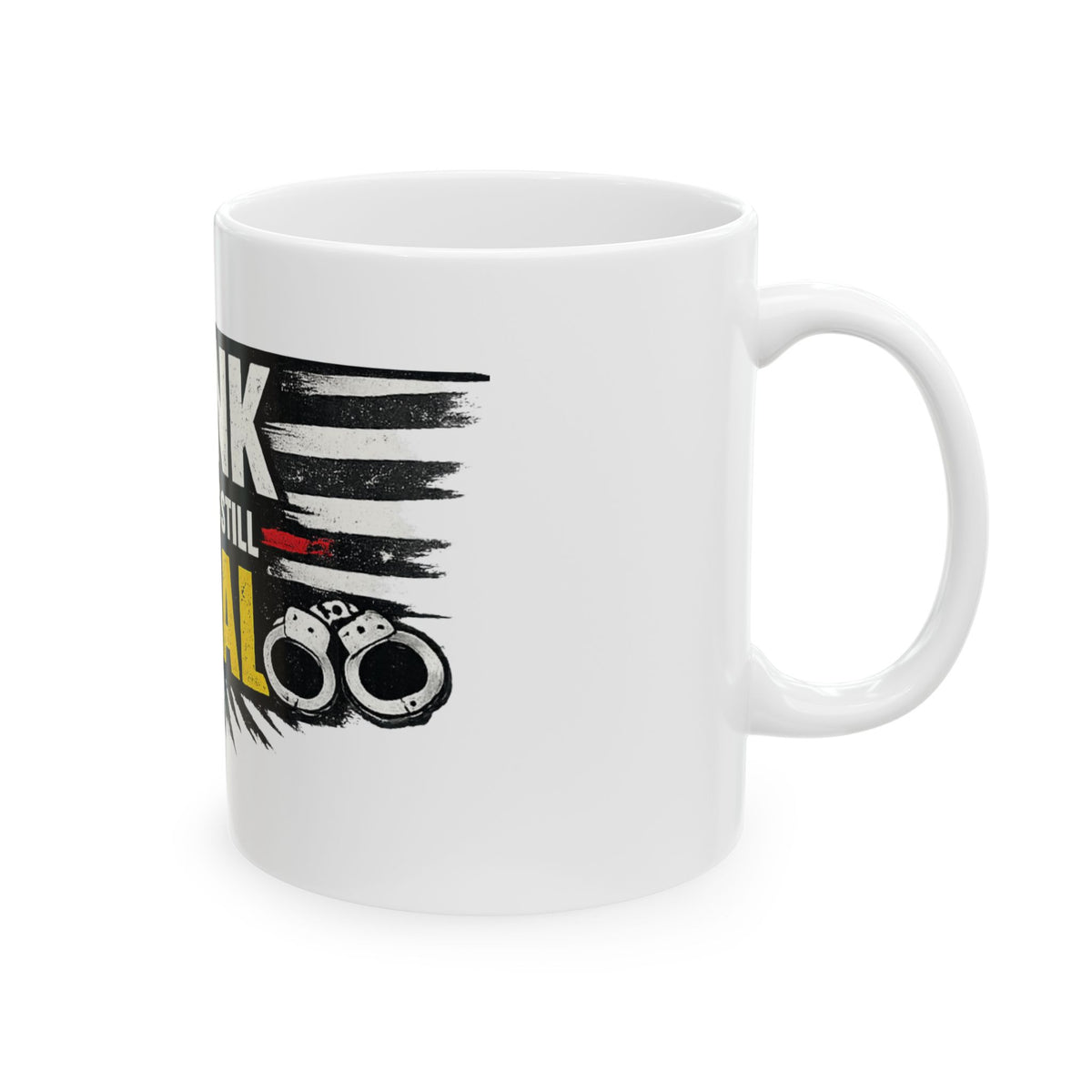 "Think" White Ceramic Mug