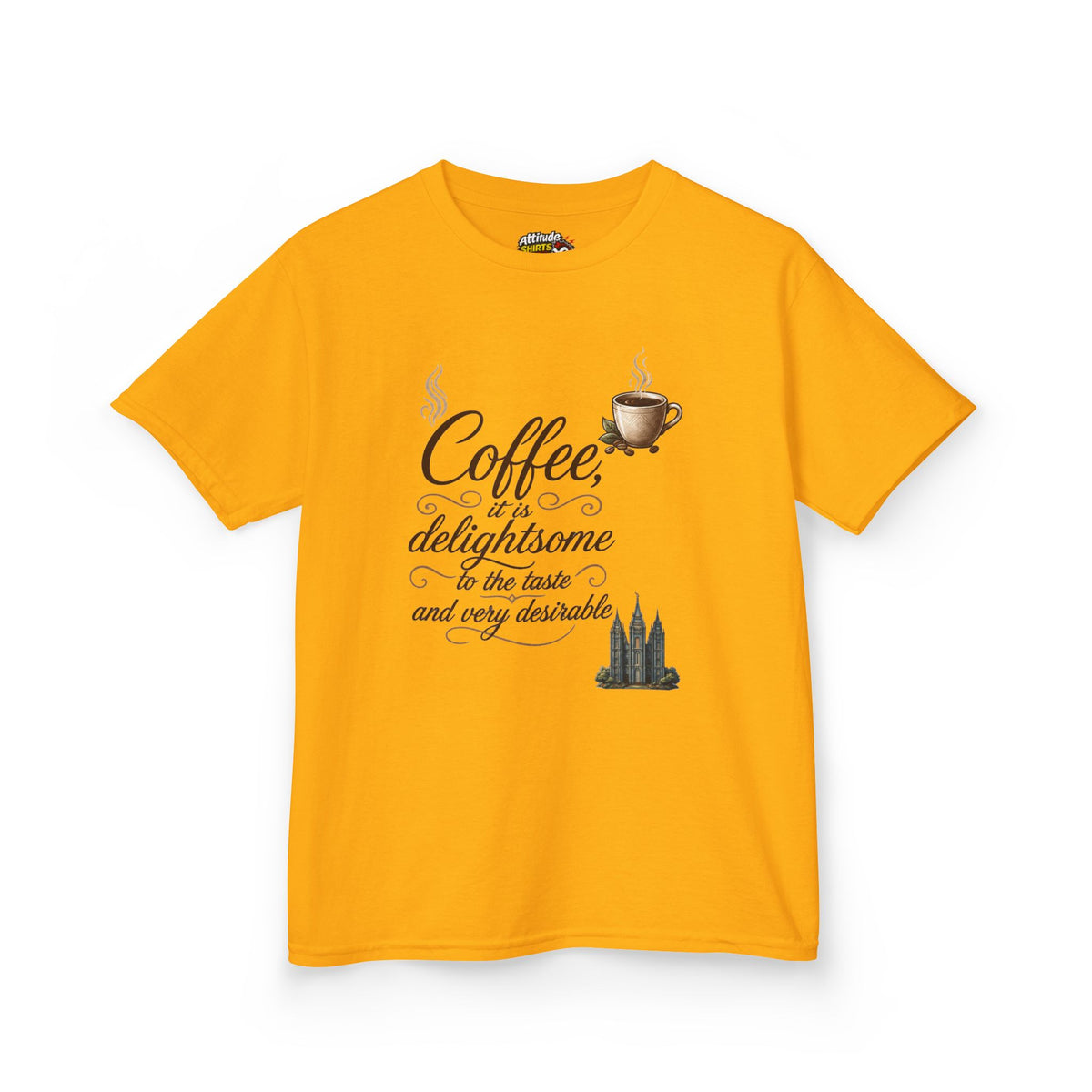 Color: Gold | Coffee is Delightsome Kids Tee
