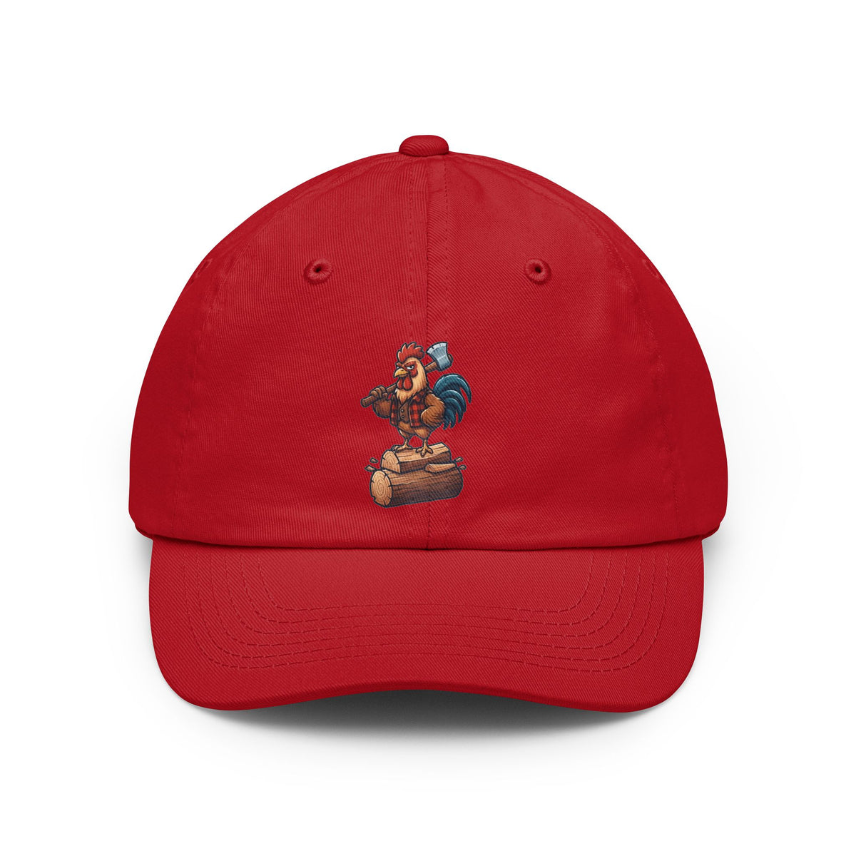 Color: Red | Looking For A Little Peck Dad Hat — Graphic